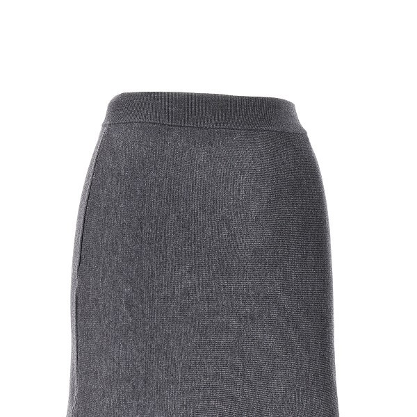 Gucci Wool-blend Midi Skirt In Black