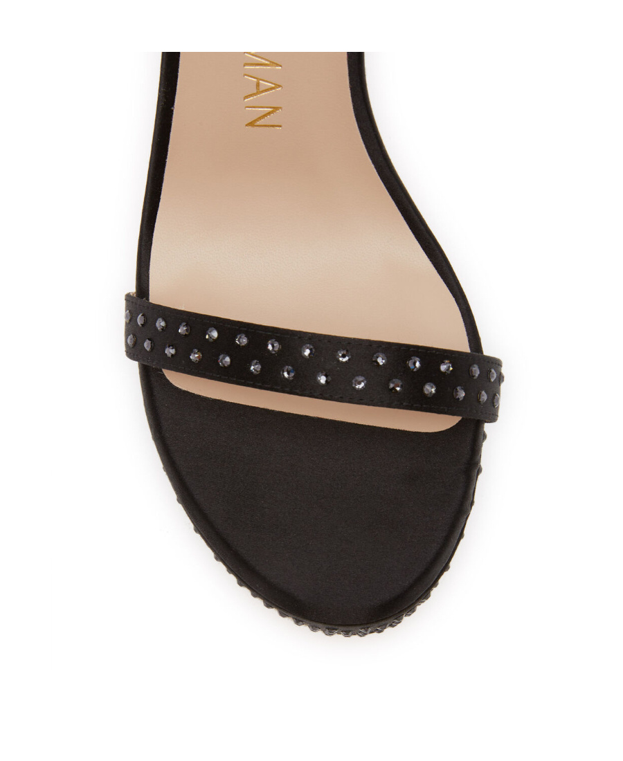 Stuart Weitzman Thick-soled High-heeled Sandals In Black