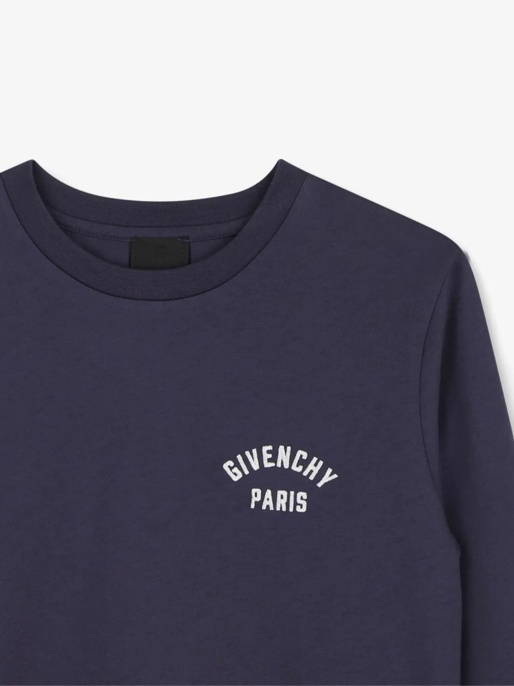 Givenchy Logo-print Long-sleeve T-shirt In Blue