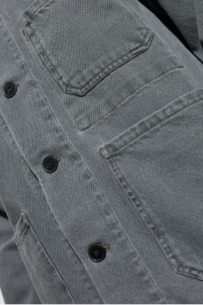 Officine Generale Long-sleeved Casual Jacket In Gray