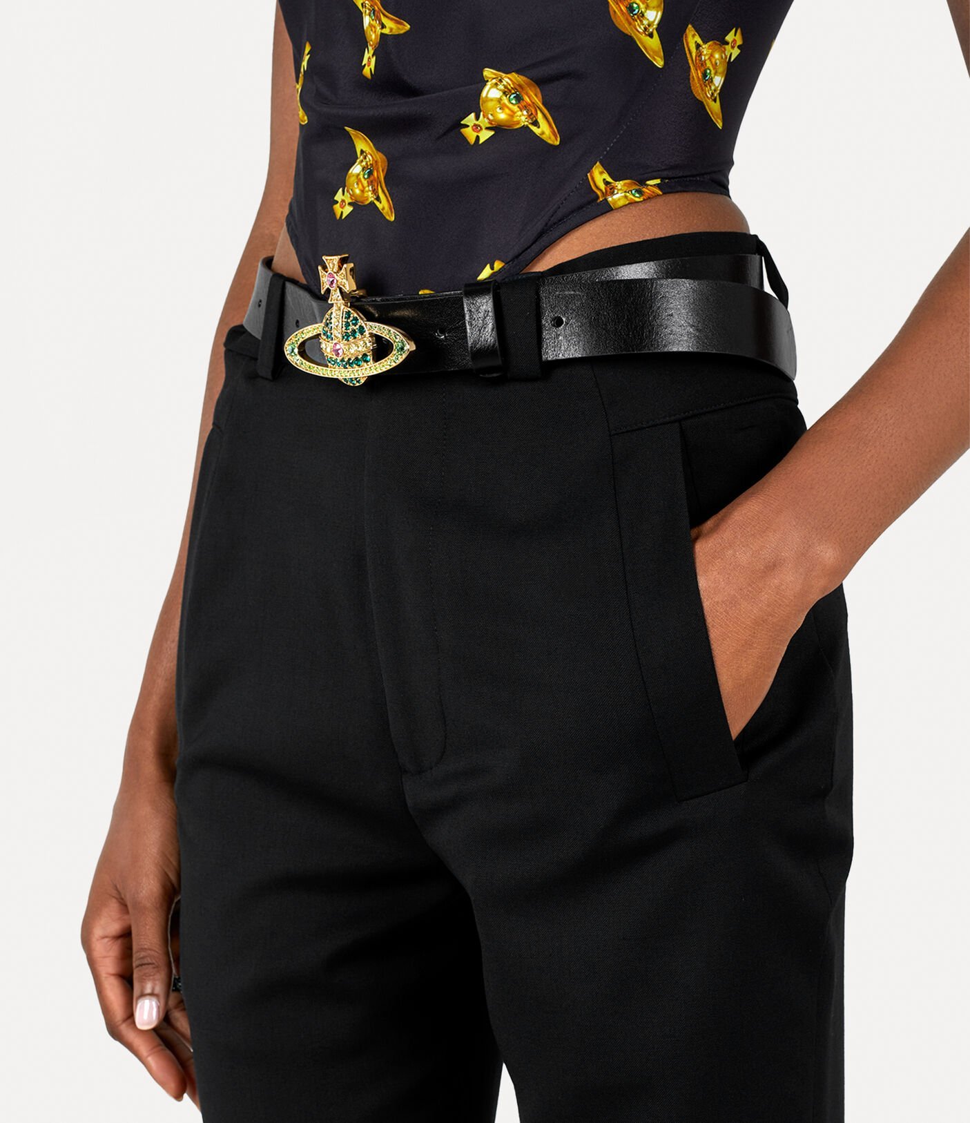 Vivienne Westwood Straight Casual Pants In Black