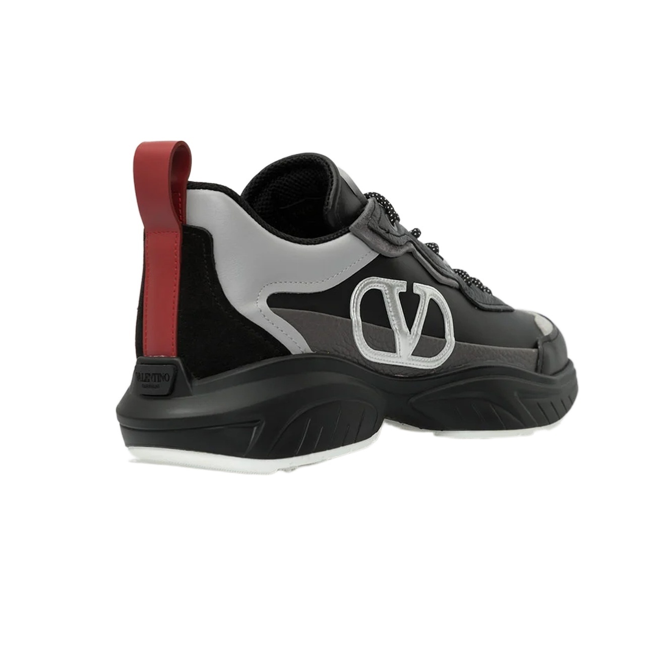 Valentino Shegoes Logo Casual Sneakers In Black