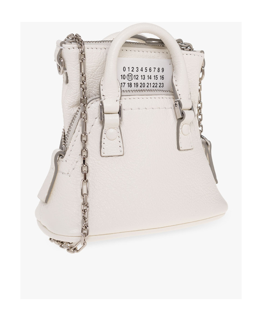 Maison Margiela 5ac Classique Baby Zipped Shoulder Bag In White