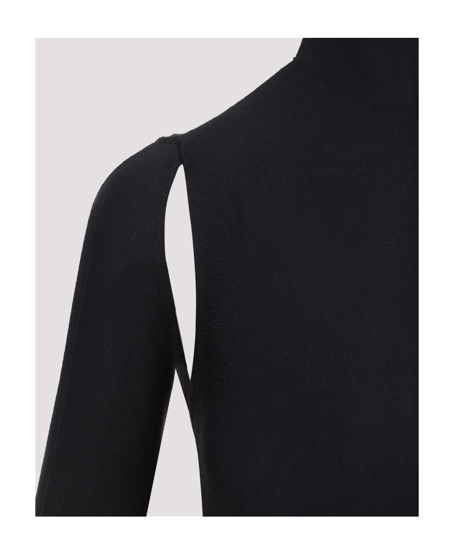 Khaite The Marlowe Open-back Blouse In Black