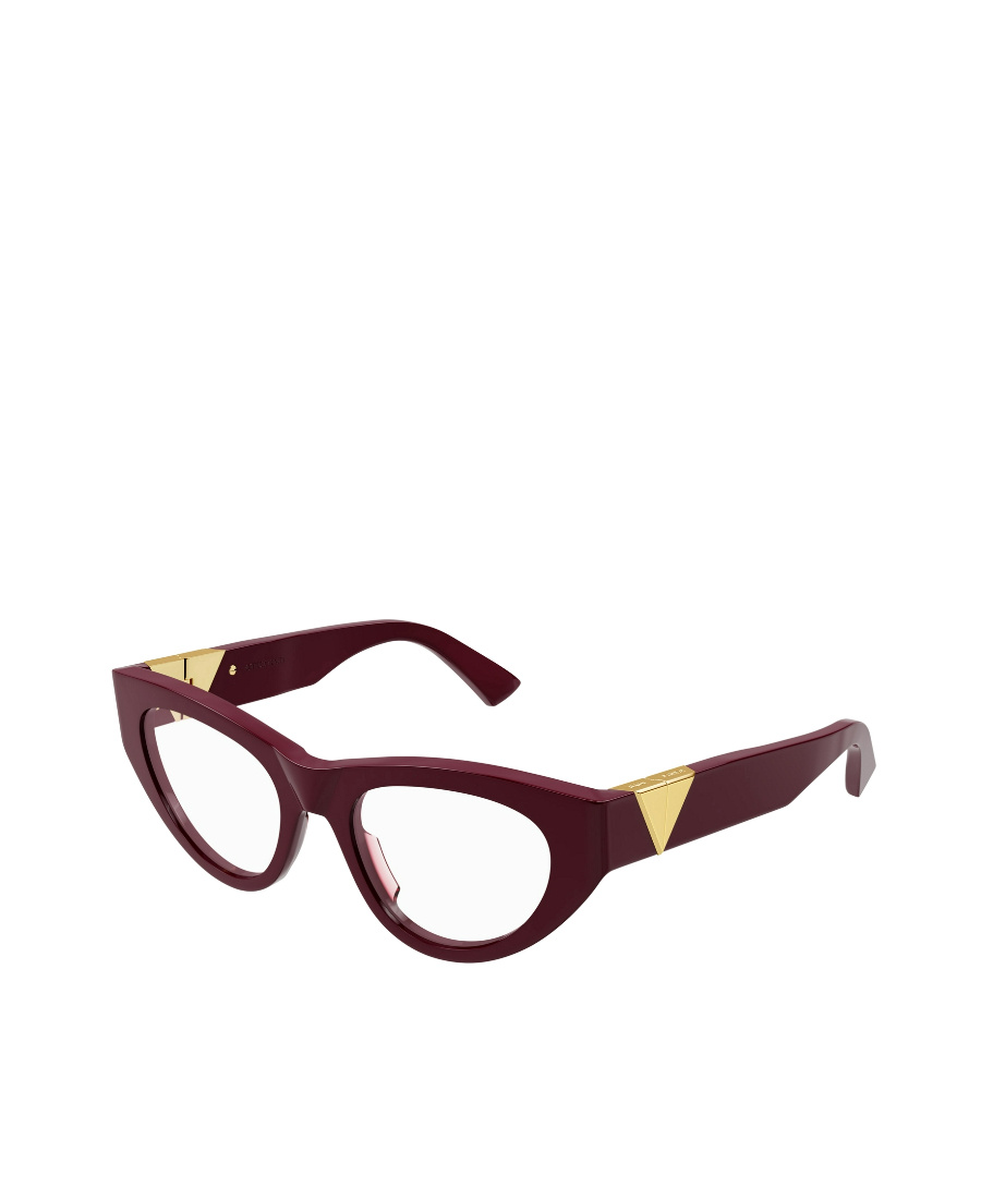Bottega Veneta Logo Cat-eye Frame Glasses In Brown