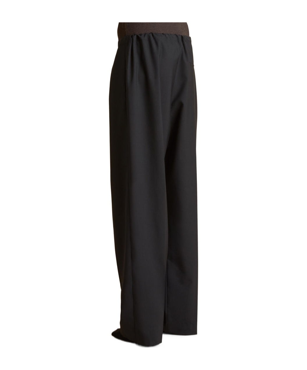 Khaite Trenton Pleated Straight-leg Pull-on Pants In Black