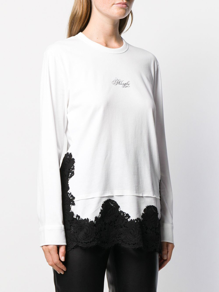 Philosophy Di Lorenzo Serafini Logo Details T-shirt In White