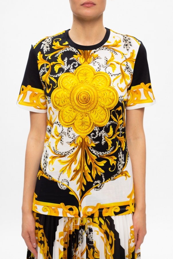 Versace Baroque-print T-shirt In Multicolor