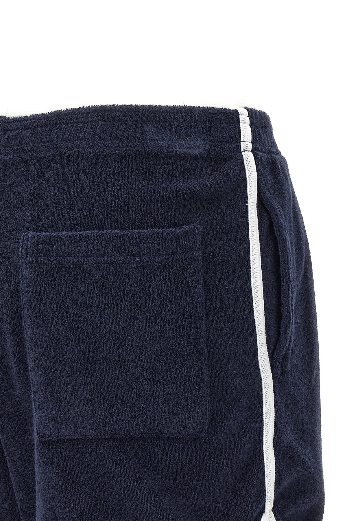 Sporty And Rich Sporty & Rich Logo Embroidered Elasticated Waistband Shorts In Black