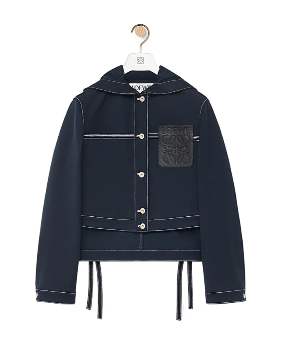 Loewe Short Style Casual Jacket For Tooling In Blue