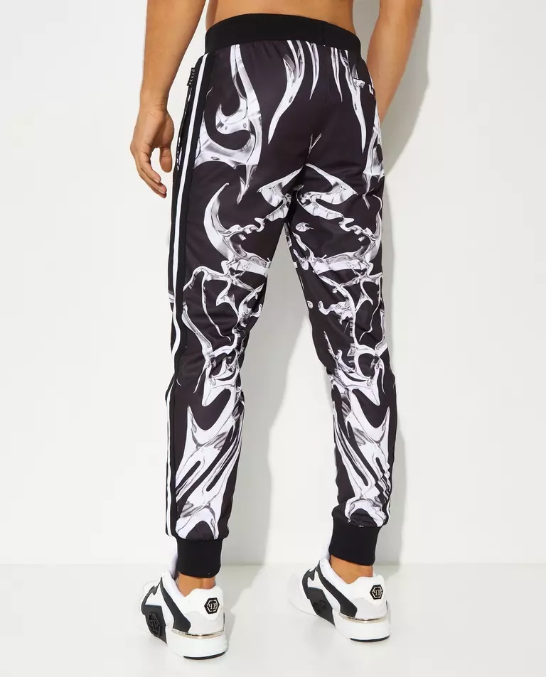Philipp Plein Elastic Waist Sweatpants In Black