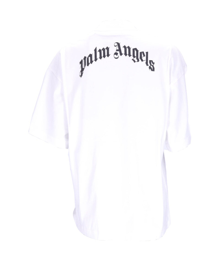PALM ANGELS BEAR LOOSE LOGO-PRINT T-SHIRT