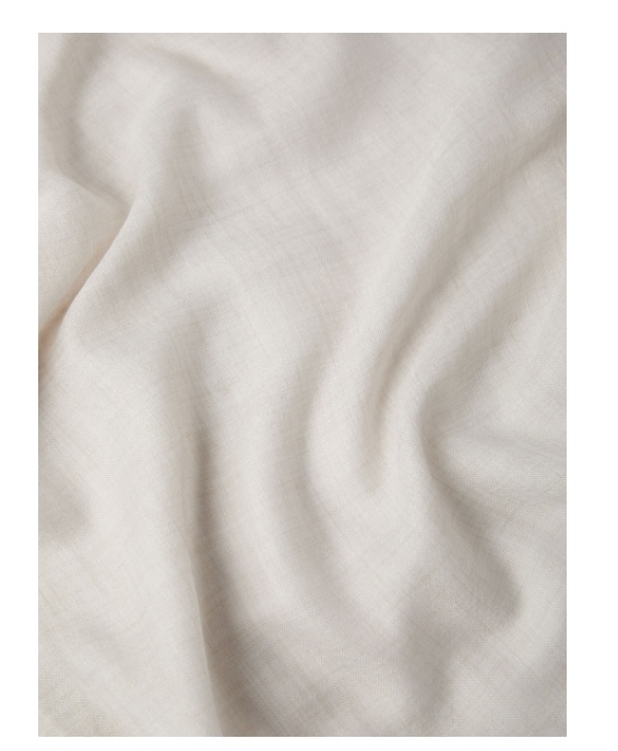 Brunello Cucinelli Fringed Cashmere-silk Scarf In White