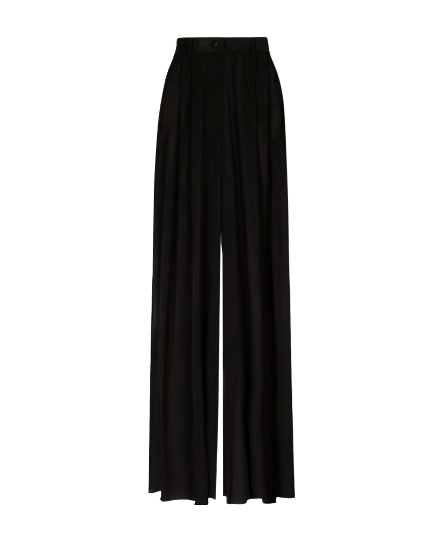 Dolce & Gabbana Chiffon Trouser With Removable Shorts In Black