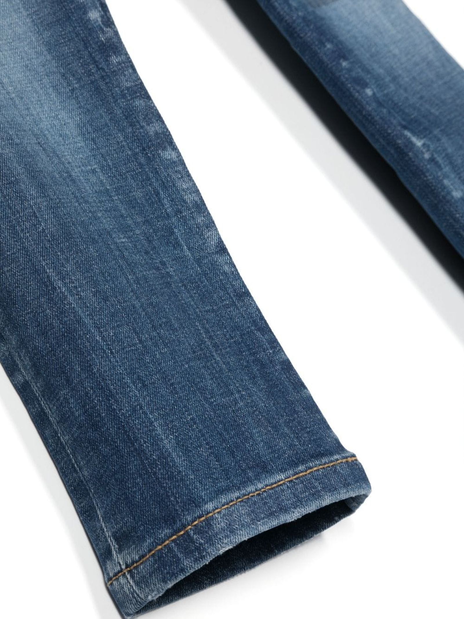 Dsquared2 Logo Printed Jeans In Blue