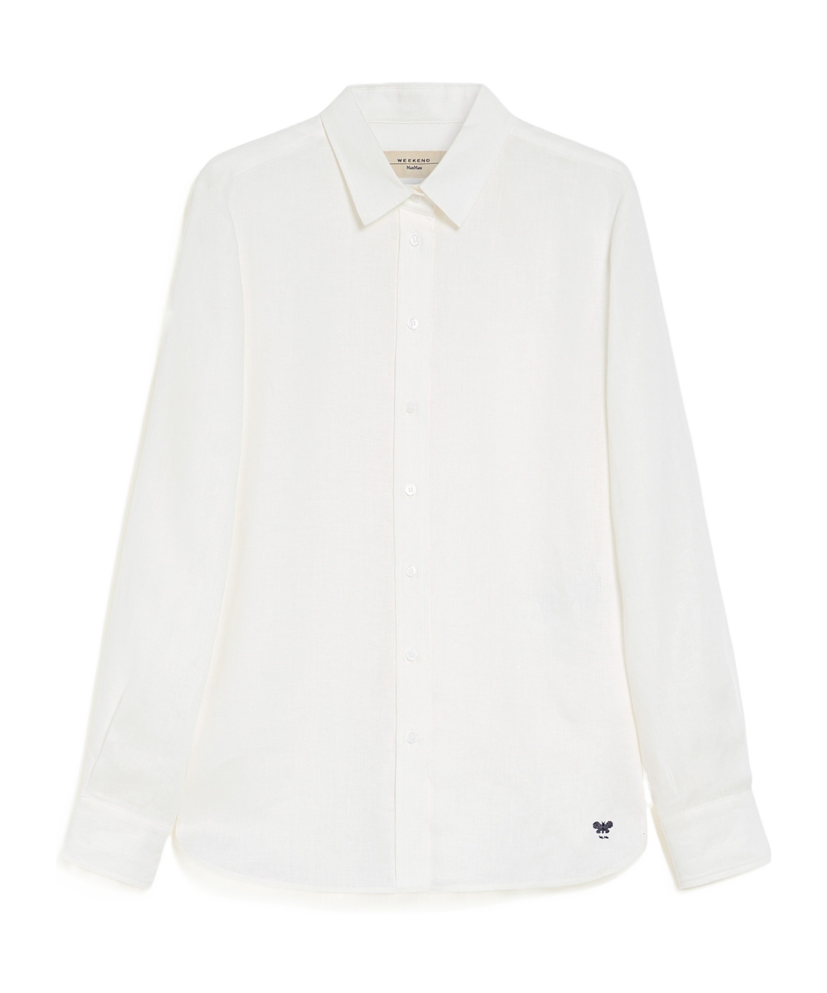 Weekend Max Mara Classic Linen Shirt In White