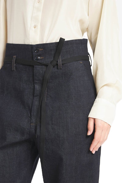 Barena Venezia Belted Balloon Jeans In Black