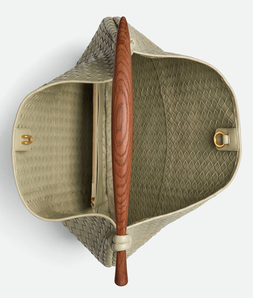 Bottega Veneta Large Numbered Handbag In Nude