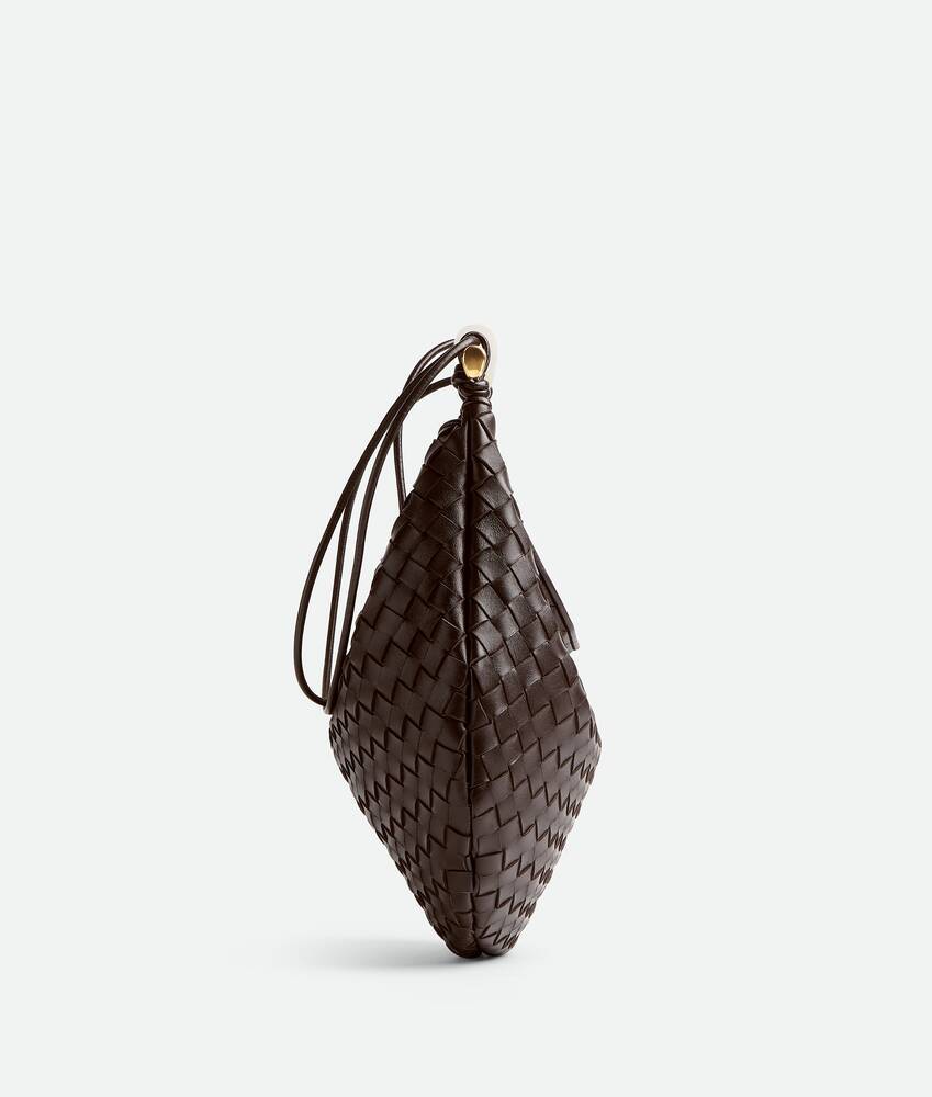 Bottega Veneta Sardine Leather Top Handle Bag In Black