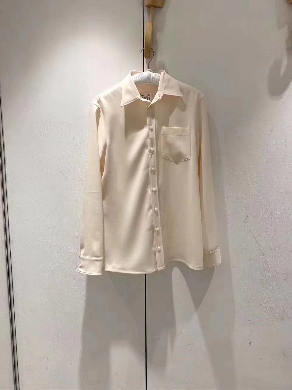Maison Margiela Classic Plain Shirt In White