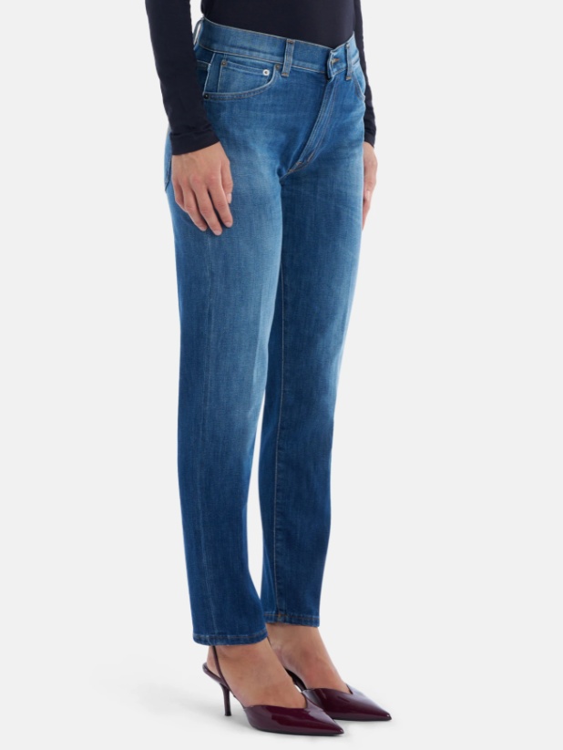 Dondup Daila Slim-fit Stretch Denim Jeans In Blue