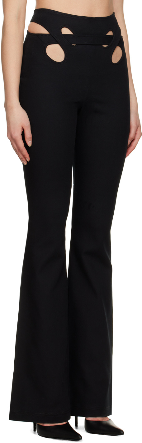 DION LEE INTERLOOP HIGH-WAISTED TROUSERS