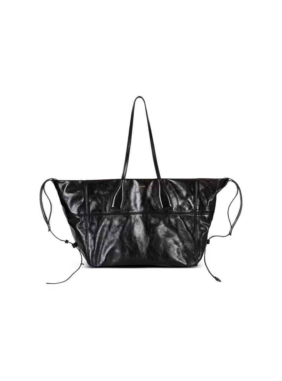 Balmain Rectangular Tote Bag Shoulder Strap In Black