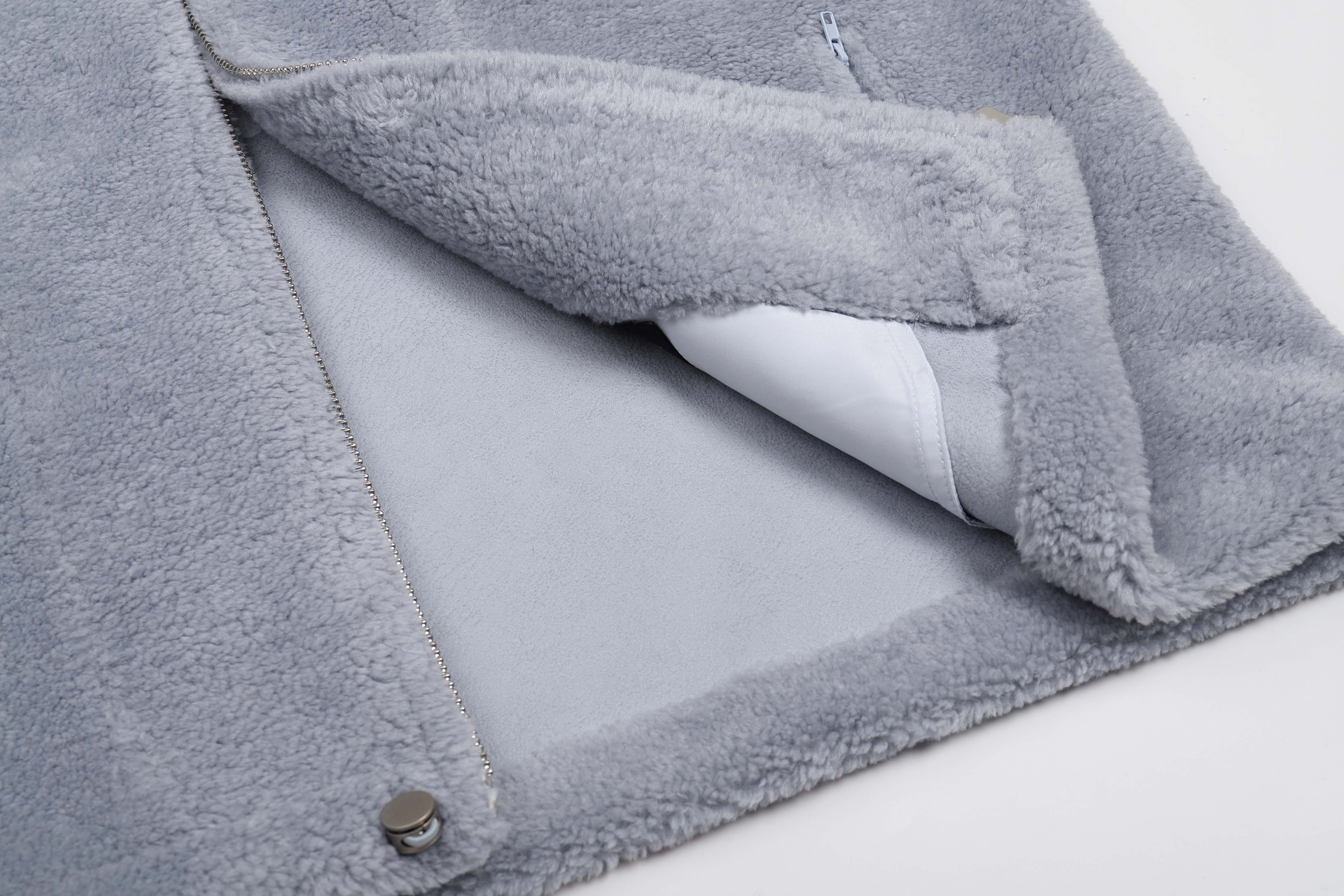 Liuregali Logo Collar Casual Jacket In Gray