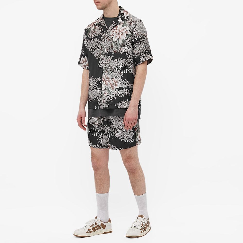 Amiri All-over Graphic Print Shorts In Black
