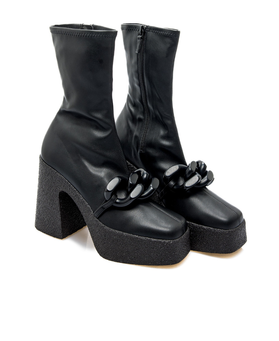 Stella Mccartney Skyla 110mm Platform Boots In Black