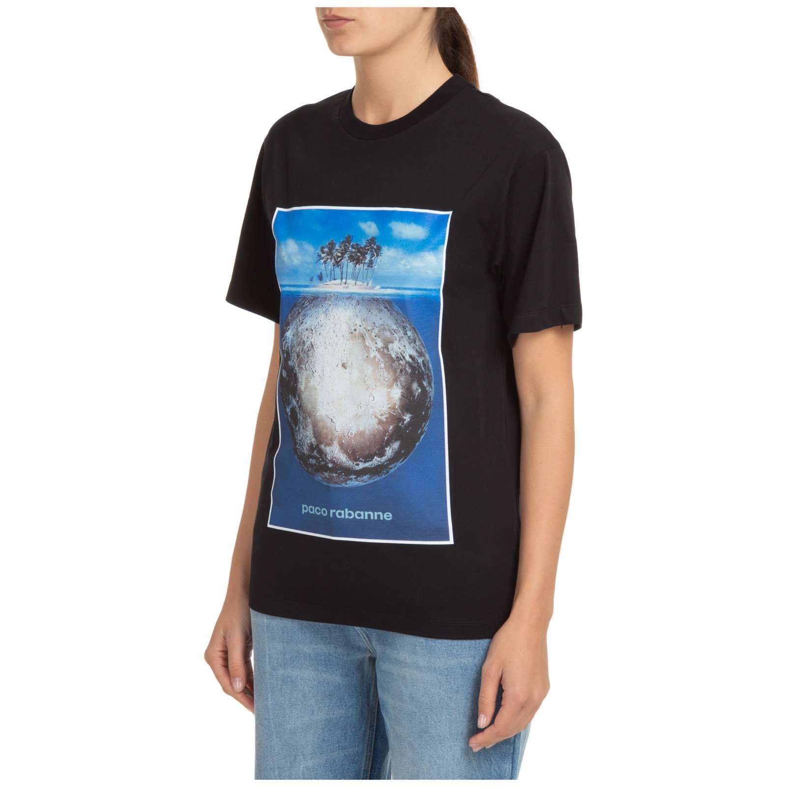 Rabanne Paco World Short Sleeves T-shirt X Tsunehisa Kimura In Black