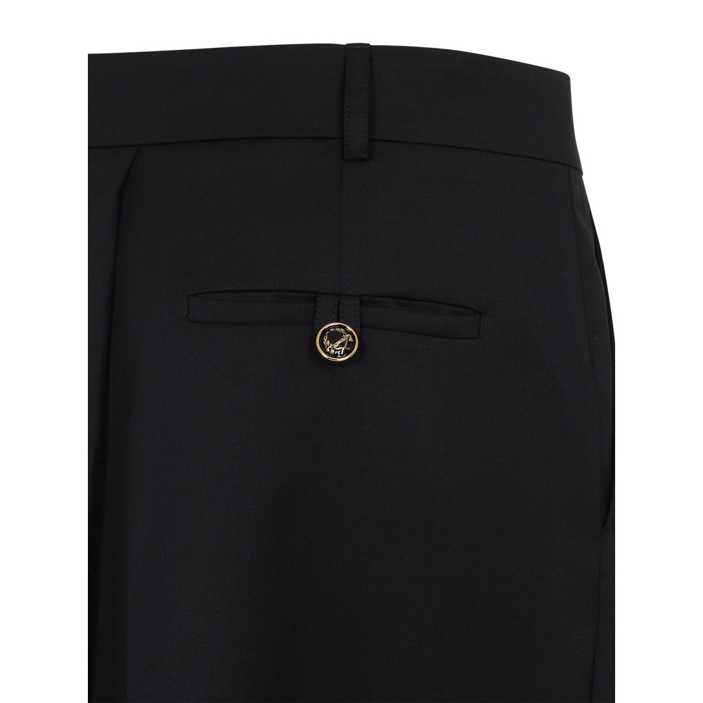 Moschino High-waisted Black Maxi Skirt With Pleated Design In Black