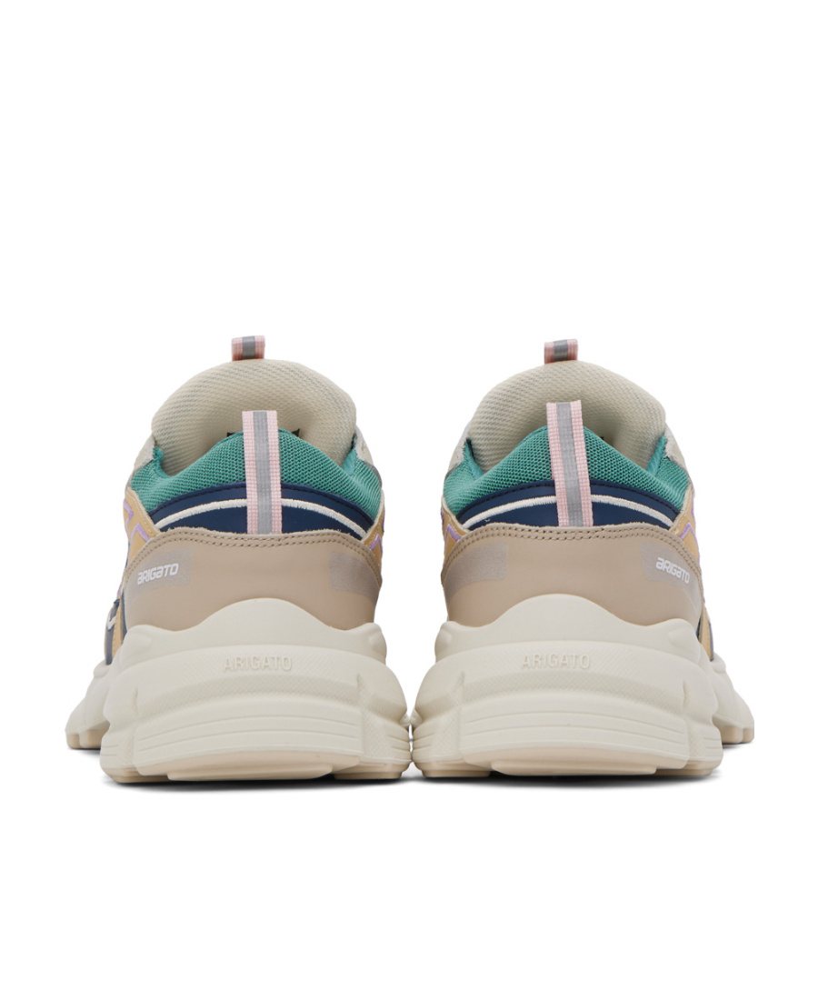 Axel Arigato Logo Logo Splicing Design Low-top Casual Shoes In Nude
