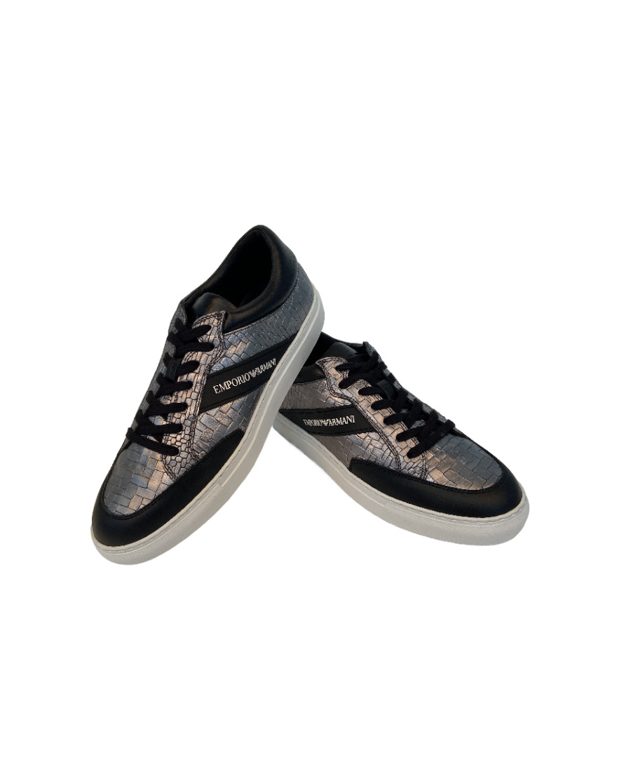 EMPORIO ARMANI LOGO DETAILS CASUAL SNEAKERS