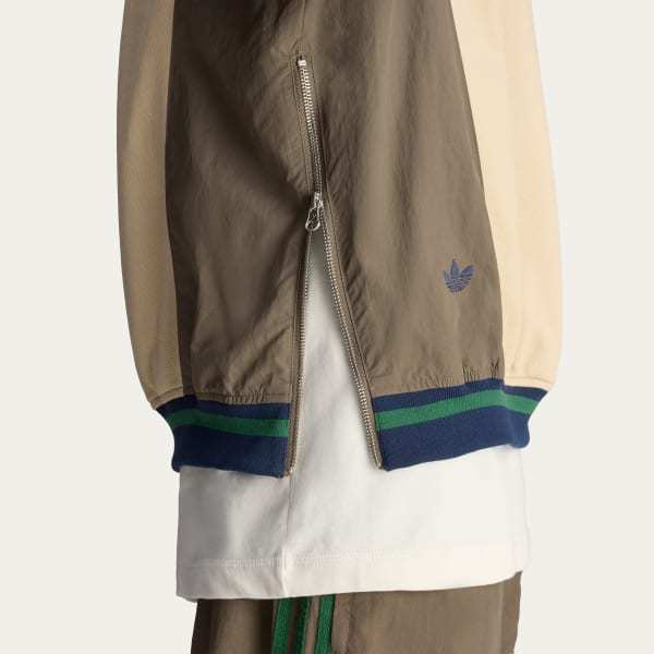 Adidas Originals X Brain Dead Logo Print Long-sleeved T-shirt In Brown
