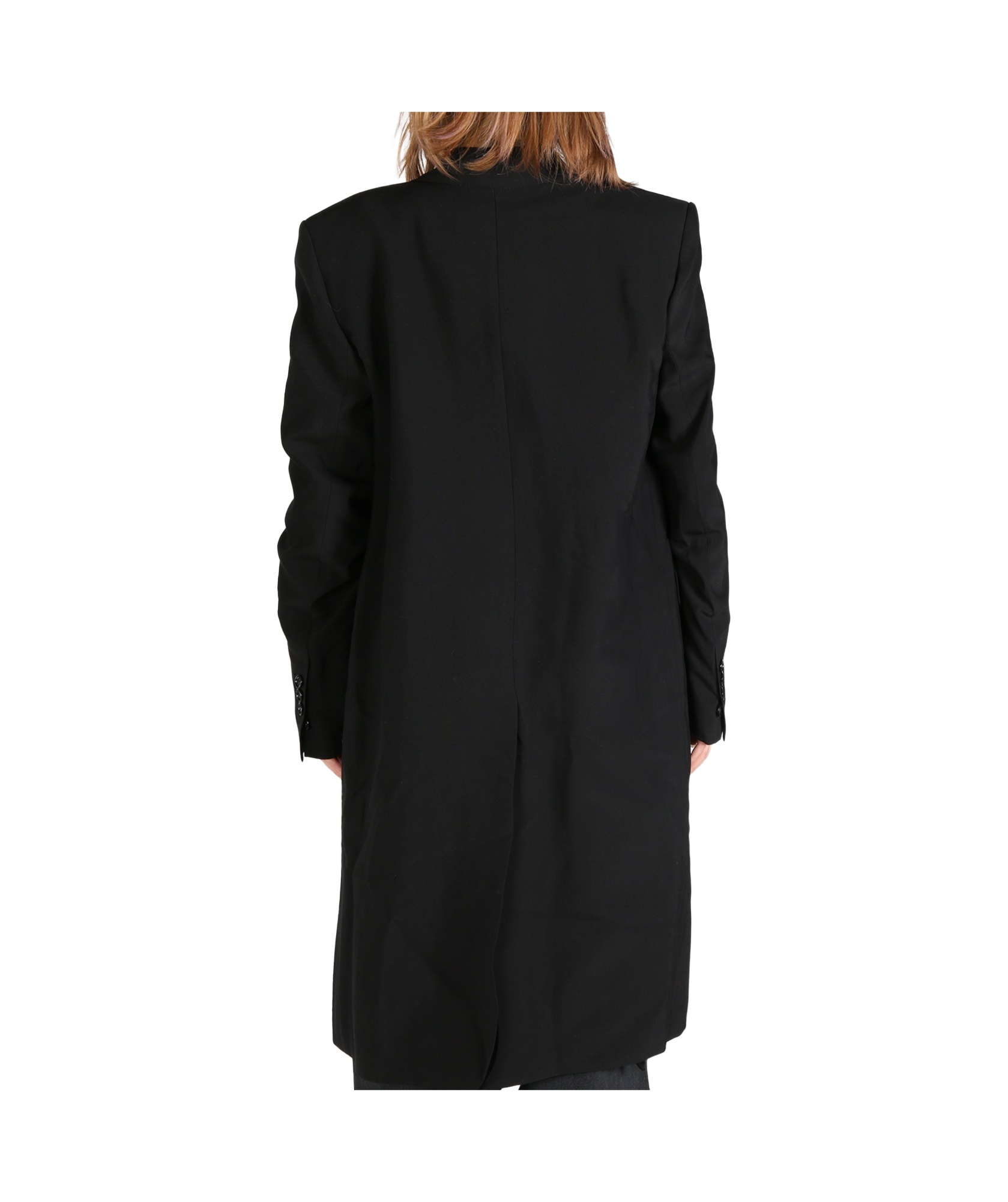 Ann Demeulemeester Long-sleeved Coat In Black
