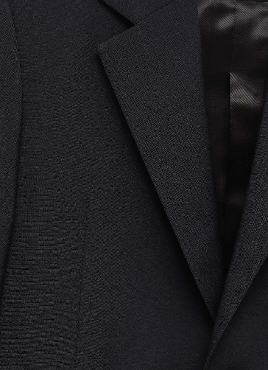 Loewe Black Wool Single-breasted Blazer In Black