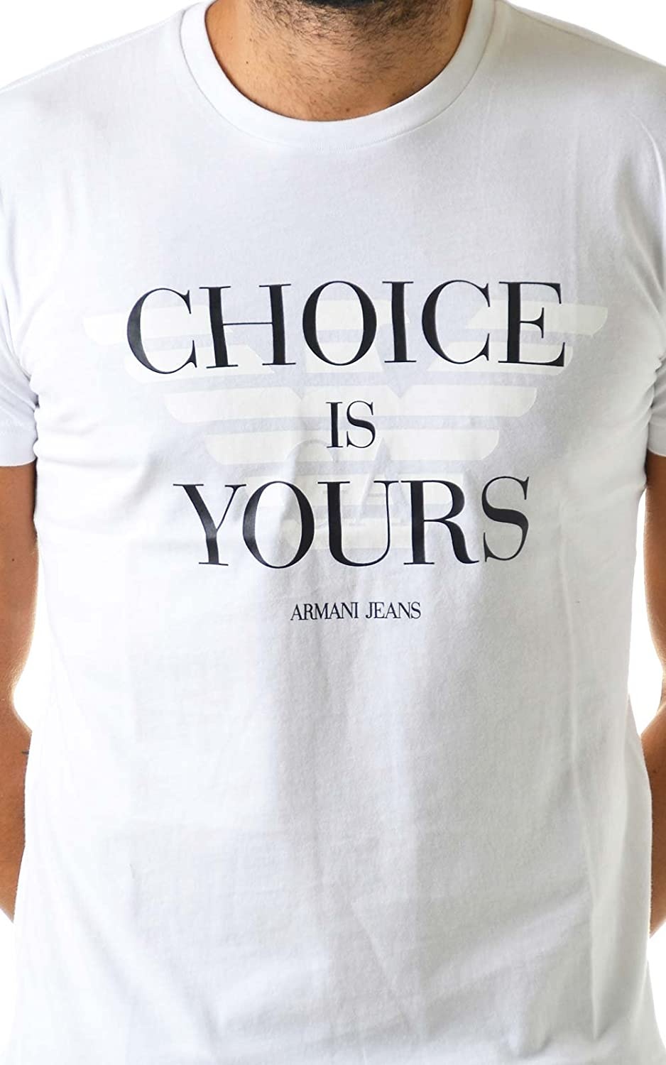ARMANI JEANS LOGO DETAILS T-SHIRT
