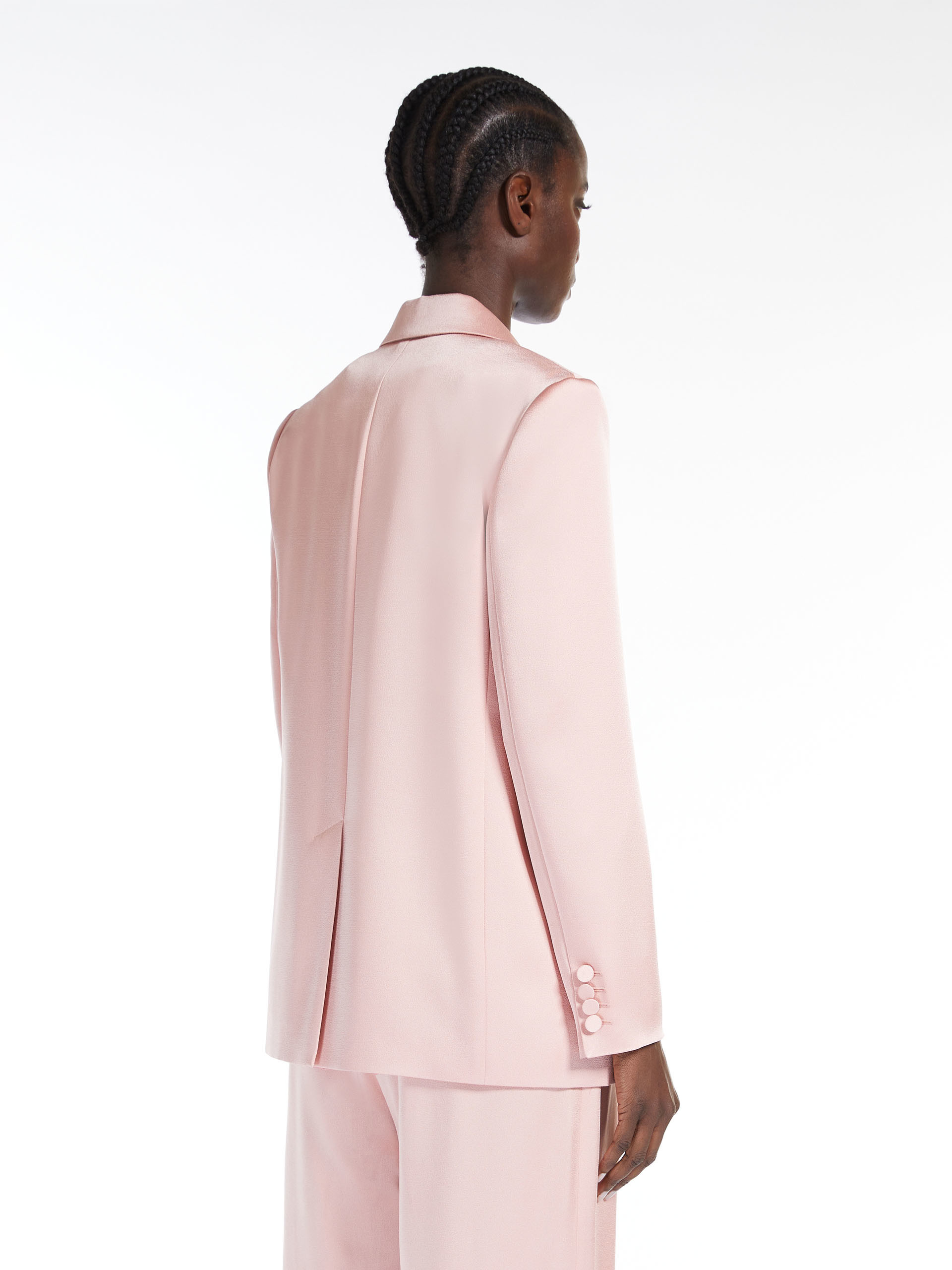 Max Mara Double-breasted Suit Jacket In Nude