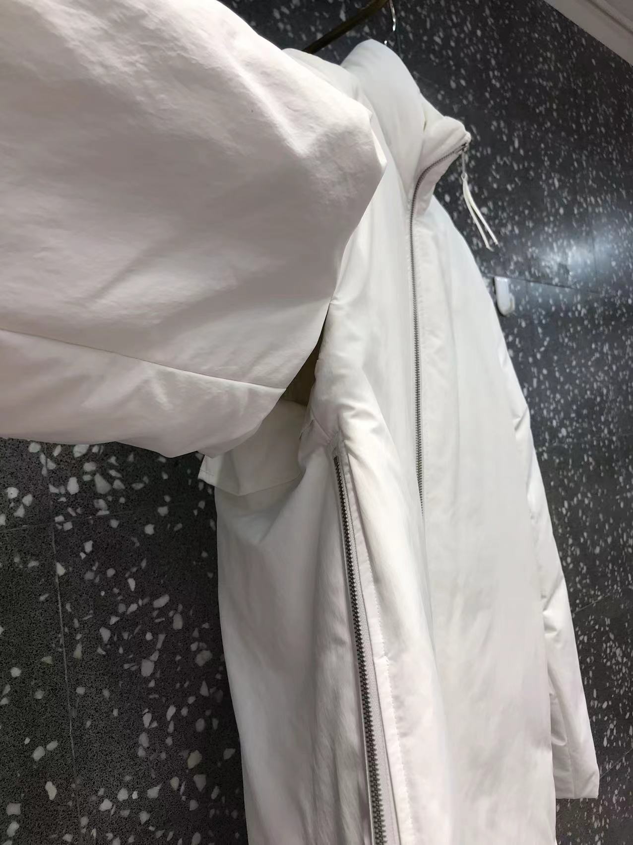 Jil Sander High-neck Padded Coat In White