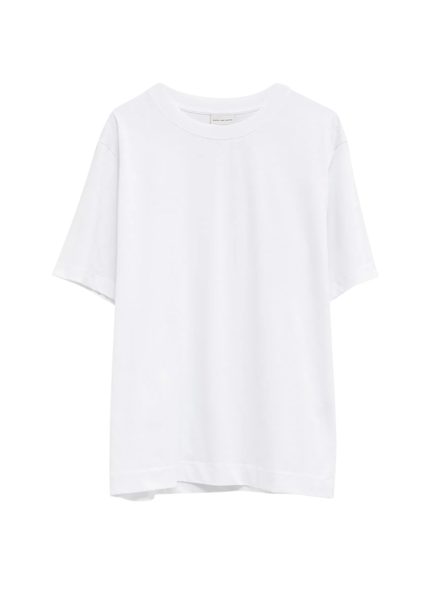 Dries Van Noten Crew Neck T-shirt In White