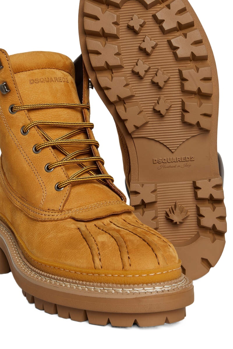 Dsquared2 Army Combat Boots In Brown
