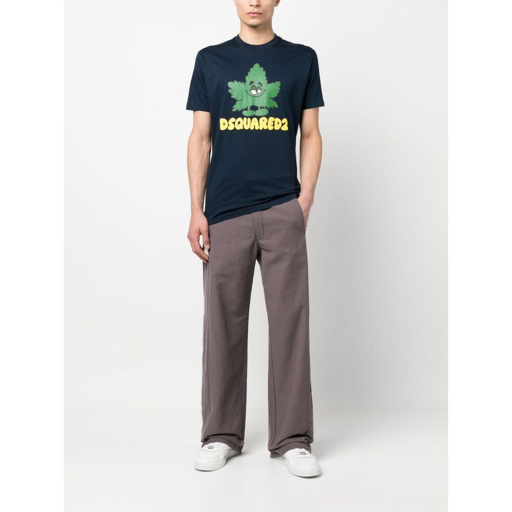 Dsquared2 Logo-print Short-sleeve T-shirt In Black
