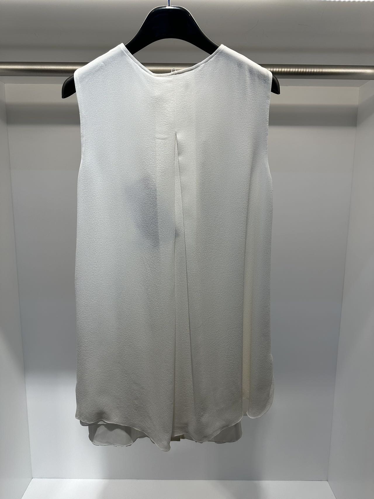 Max Mara Sleeveless Shirt In Gray