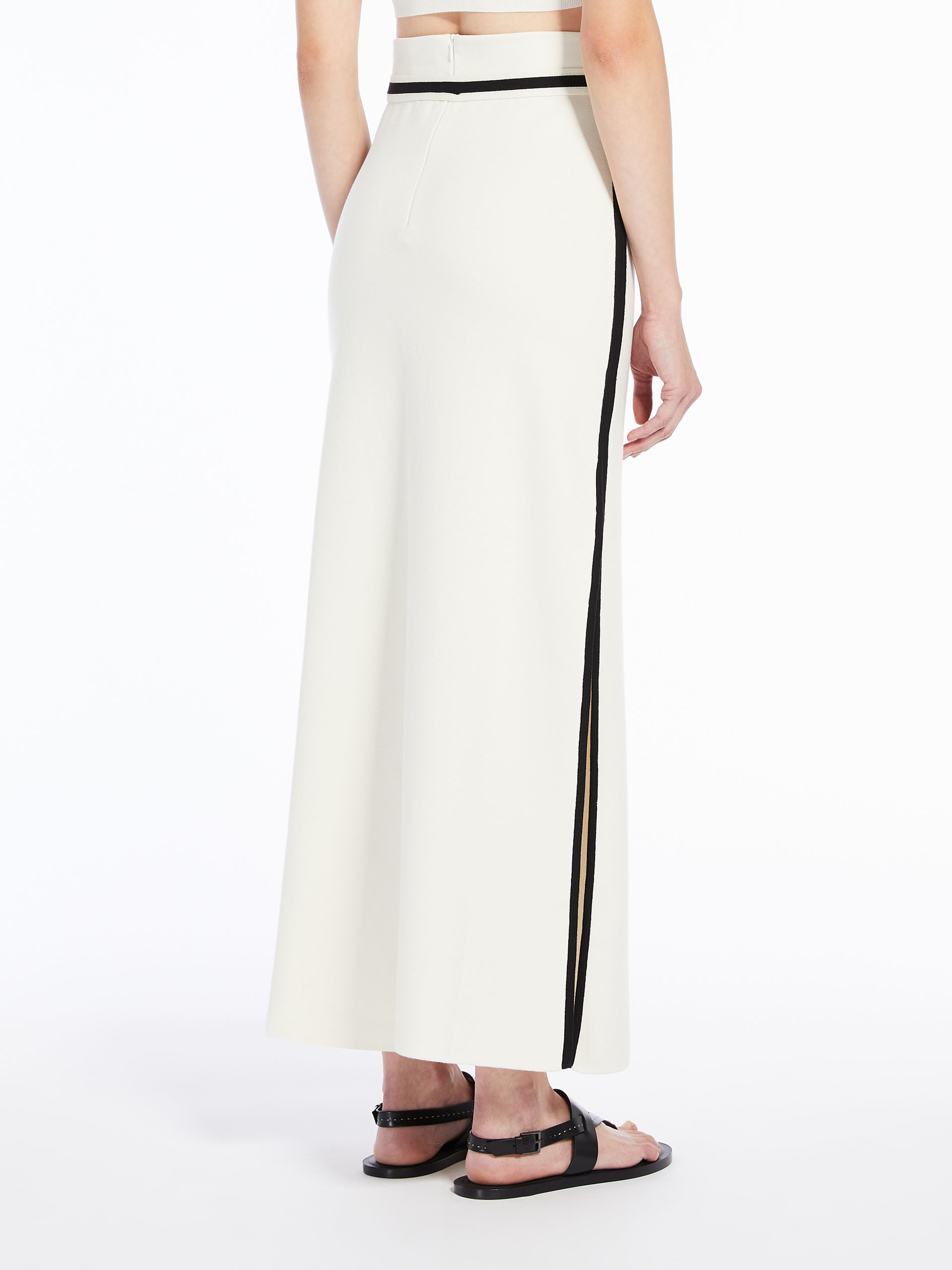Max Mara Trumpet Skirt In White