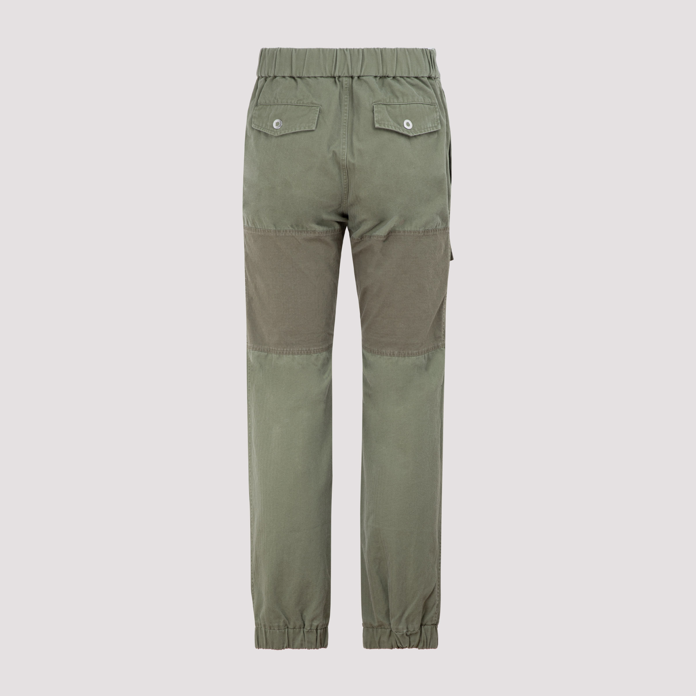 Palm Angels Panelled Multi-pocket Cargo Trousers In Green