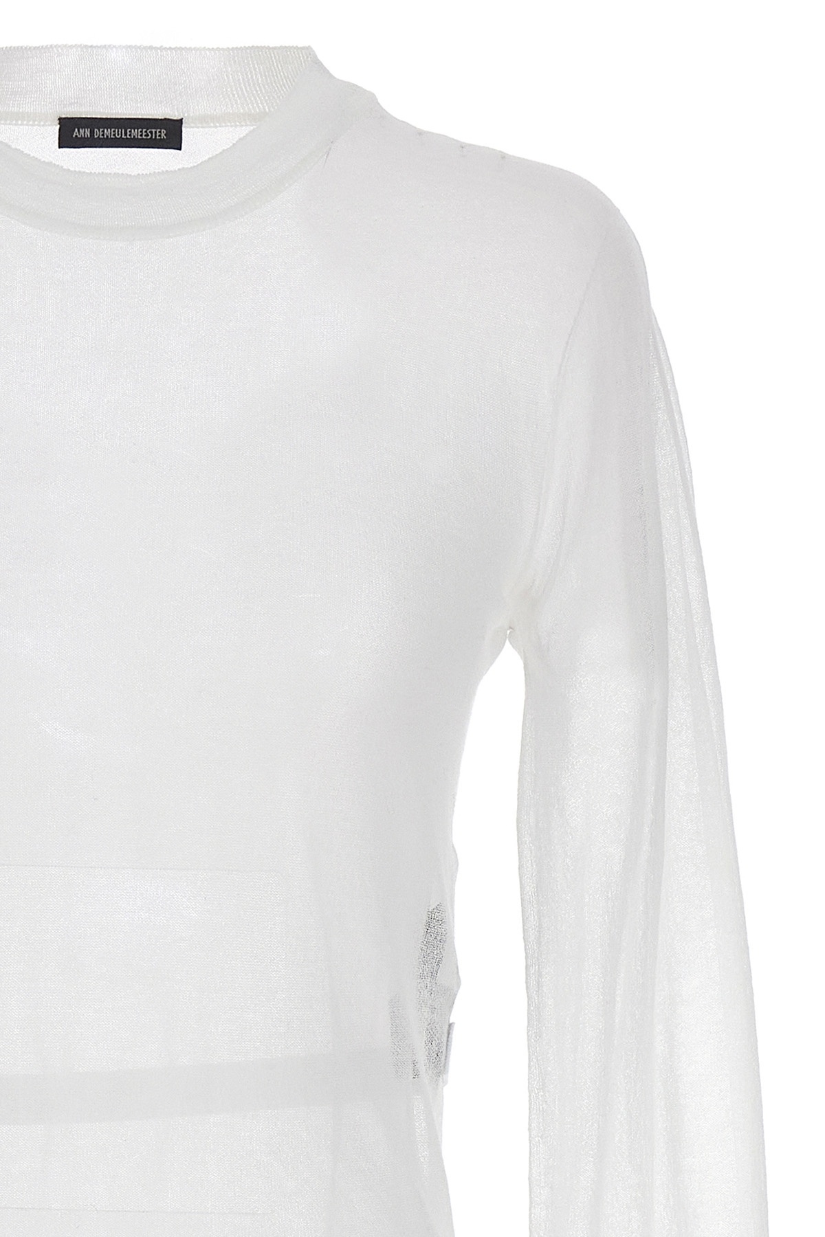 Ann Demeulemeester Suéter Cuello Redondo - Blanco In White