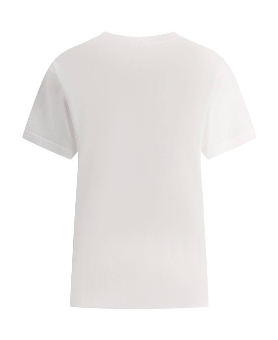 Chloé Short-sleeved Round Collar T-shirt In White