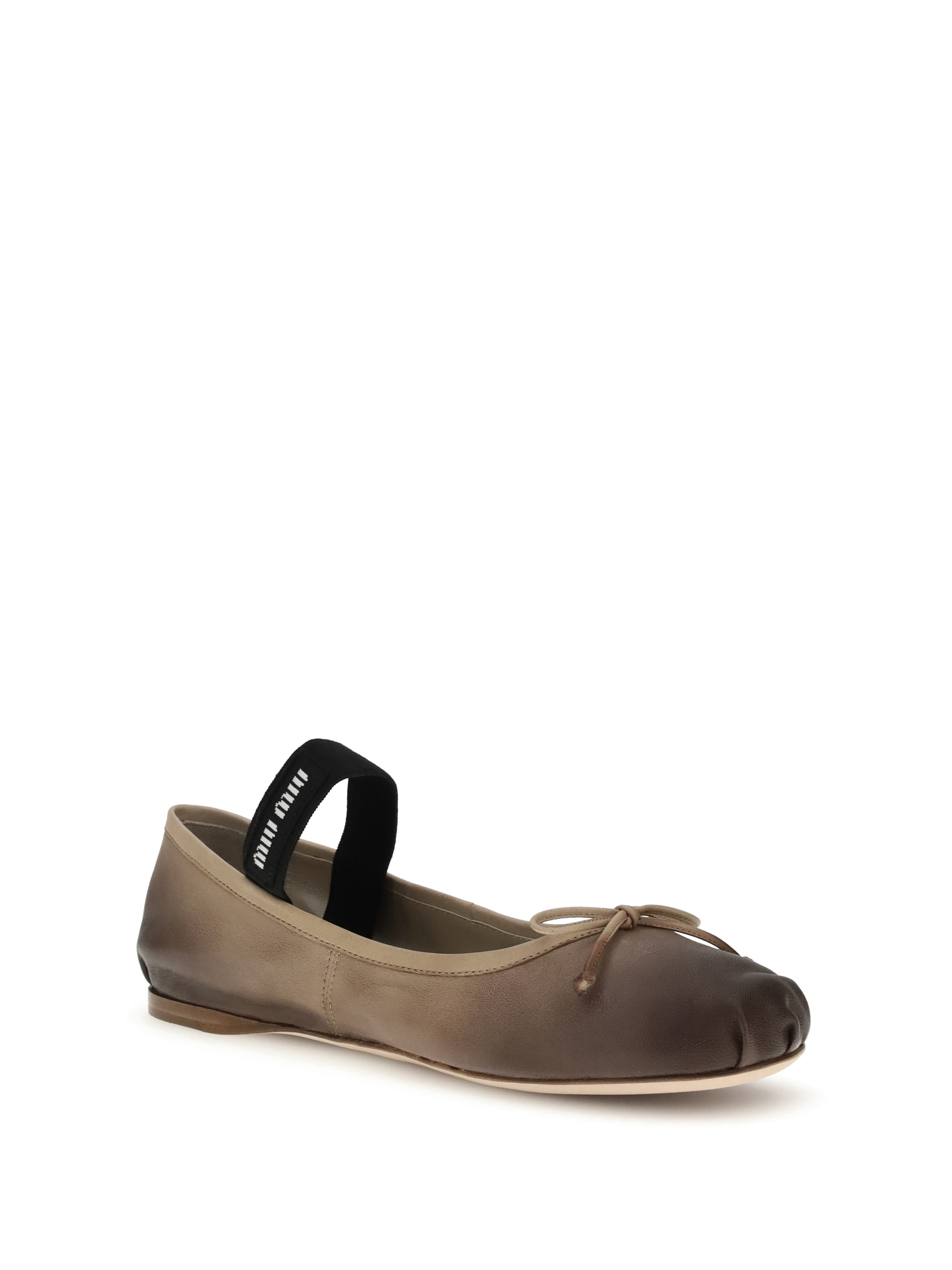 Miu Miu Bow-detailed Ballerinas In Multi