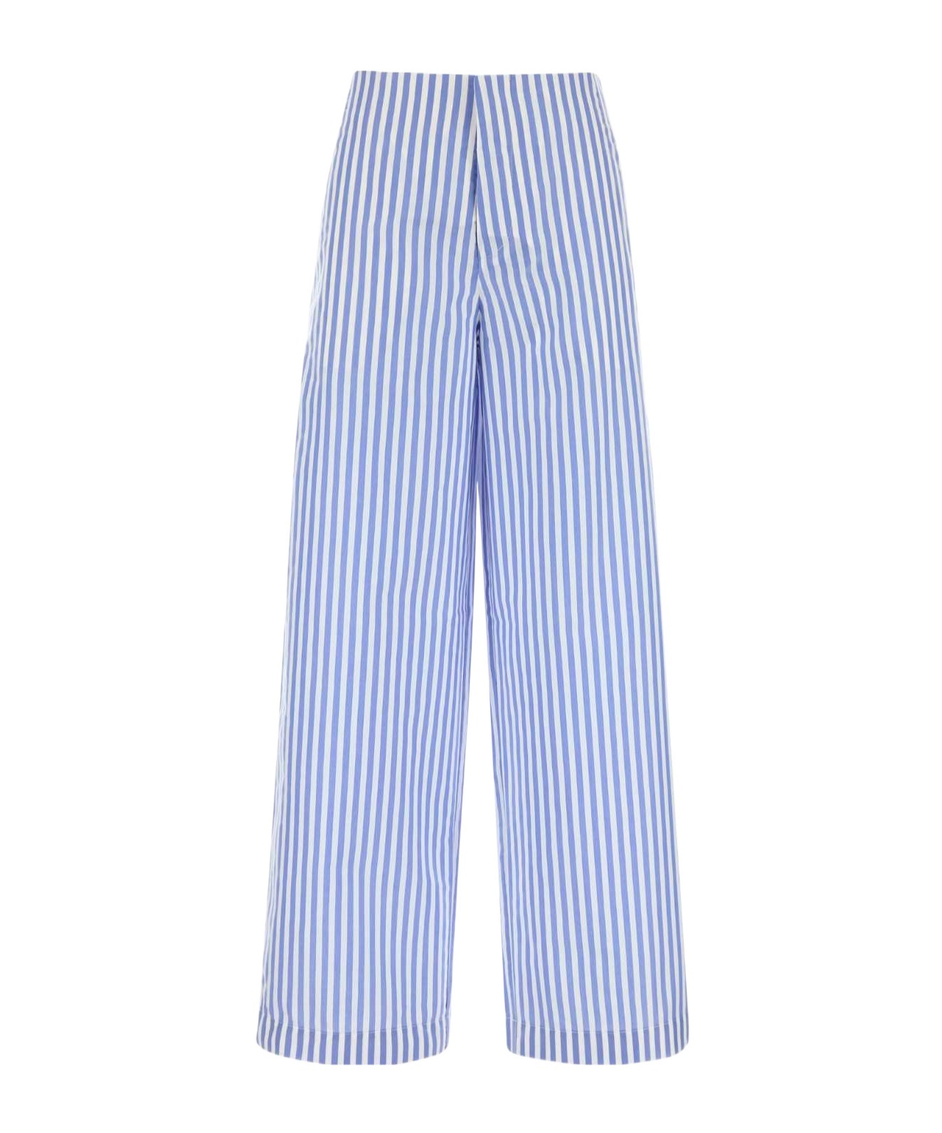 Philosophy Di Lorenzo Serafini Embroidered Poplin Pant In Blue